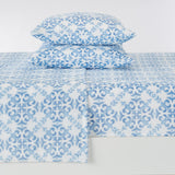 4-Piece Printed Plush Sheet - Velvet Luxe Lattice Collection