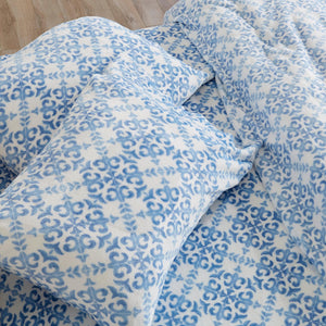 4-Piece Printed Plush Sheet Set - Velvet Luxe Lattice Collection