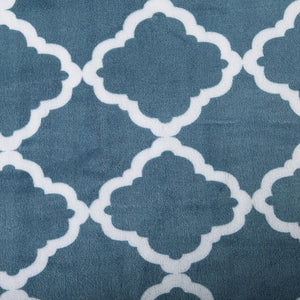 4-Piece Printed Plush Sheet Set - Velvet Luxe Lattice Collection