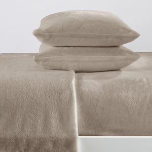 4-Piece Solid Plush Sheet Set - Velvet Luxe Collection