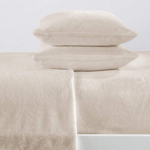 4-Piece Solid Plush Sheet Set - Velvet Luxe Collection