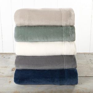 4-Piece Solid Plush Sheet Set - Velvet Luxe Collection