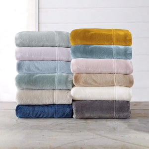 4-Piece Solid Plush Sheet Set - Velvet Luxe Collection