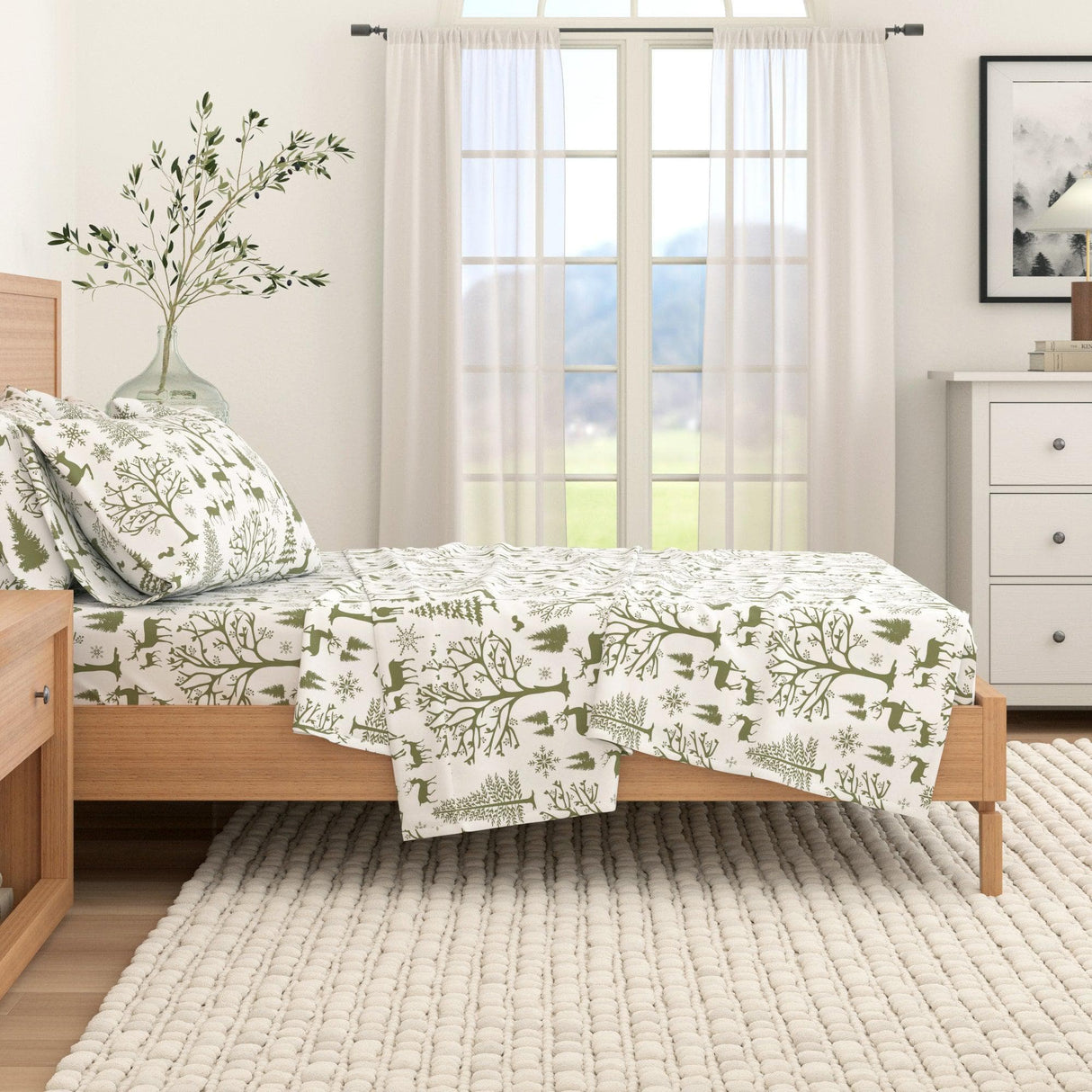 4-Piece Turkish Cotton Flannel Sheet - Lakeview Collection