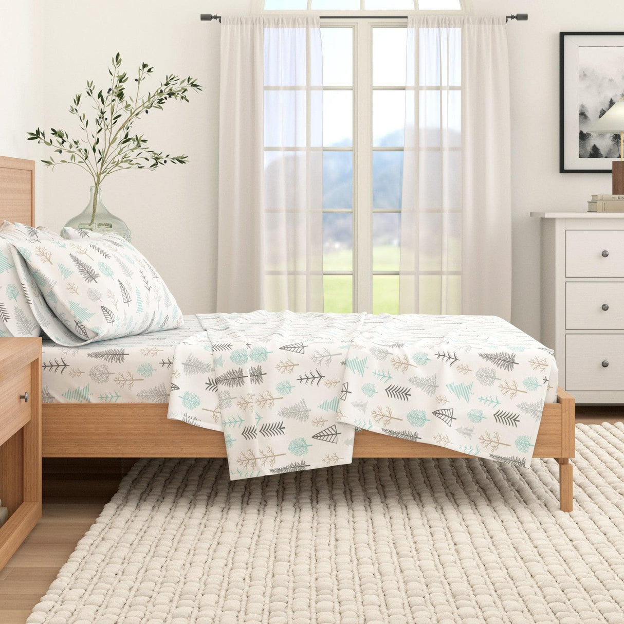 4-Piece Turkish Cotton Flannel Sheet - Lakeview Collection