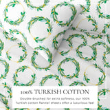 4-Piece Turkish Cotton Flannel Sheet - Lakeview Collection