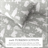 4-Piece Turkish Cotton Flannel Sheet - Stratton Collection