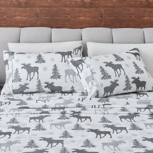 4-Piece Lodge Microfiber Sheet - Mountain Ridge Collection