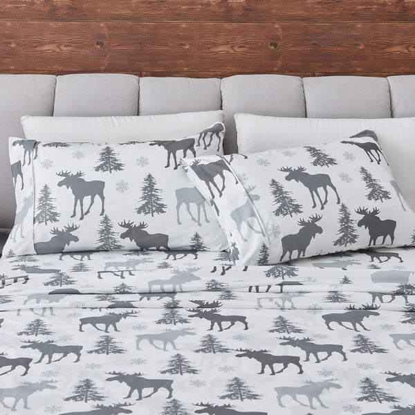 4-Piece Lodge Microfiber Sheet - Mountain Ridge Collection