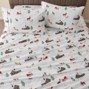 4-Piece Lodge Microfiber Sheet - Mountain Ridge Collection