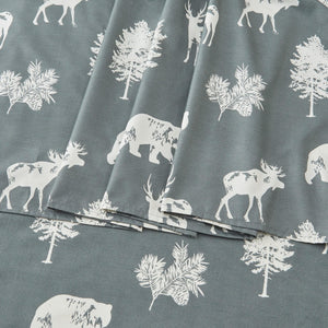 4-Piece Lodge Microfiber Sheet - Mountain Ridge Collection