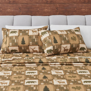 4-Piece Lodge Microfiber Sheet - Mountain Ridge Collection