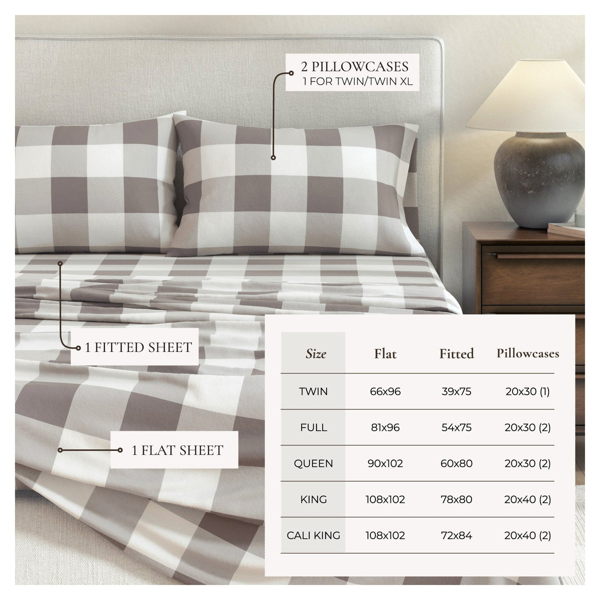 Great Bay Home Turkish Cotton Flannel Sheet - view 7