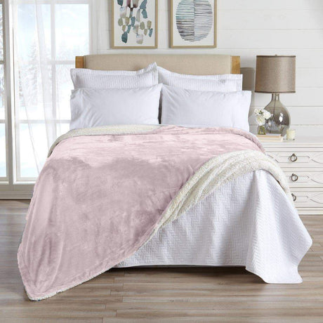 Velvet Plush Sherpa Luxury Bed Blanket - Kinsley Collection