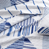 3-Piece Navy Stripe Quilt - Midnight Bay Collection