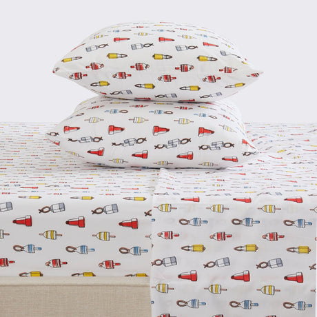 4-Piece Coastal Microfiber Sheet Set - Nantucket Collection