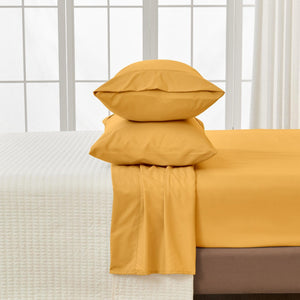 4 Piece Solid Microfiber Sheet Set - Amara Collection