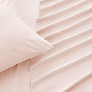 4 Piece Solid Microfiber Sheet Set - Amara Collection