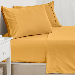 4 Piece Solid Microfiber Sheet Set - Amara Collection