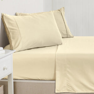 4 Piece Solid Microfiber Sheet Set - Amara Collection