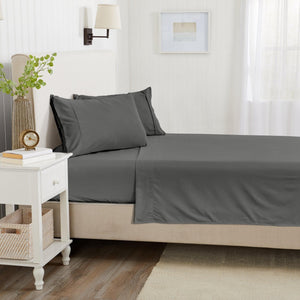 4 Piece Solid Microfiber Sheet Set - Amara Collection
