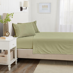 4 Piece Solid Microfiber Sheet Set - Amara Collection