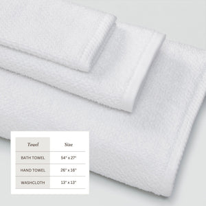 Cotton Textured Bath Towel Set - Acacia Collection