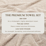 Cotton Textured Bath Towel Set - Acacia Collection