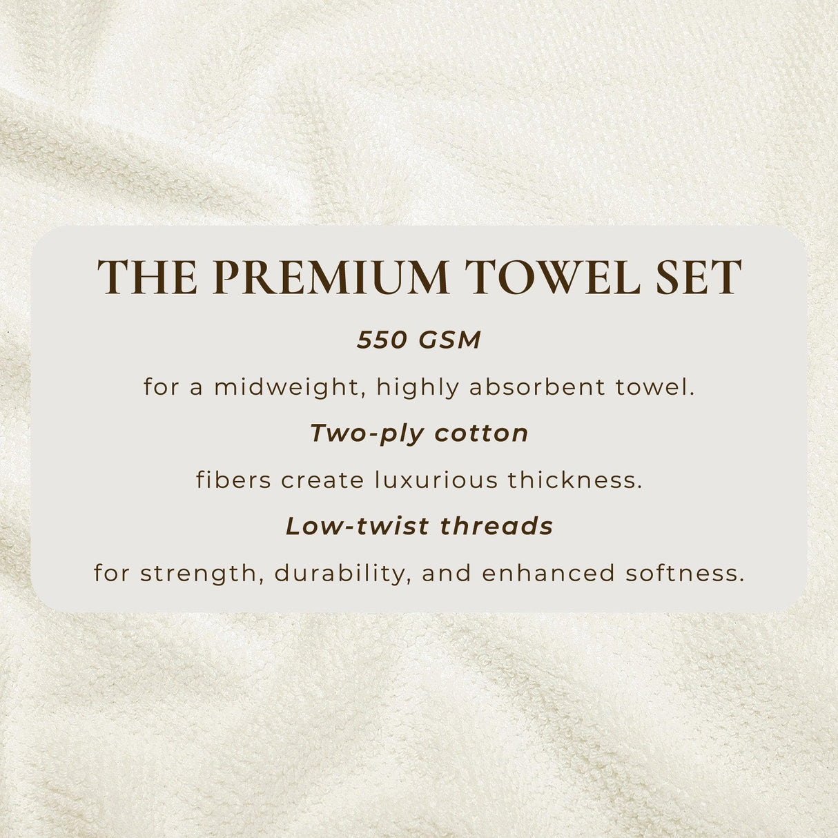 Cotton Textured Bath Towel Set - Acacia Collection