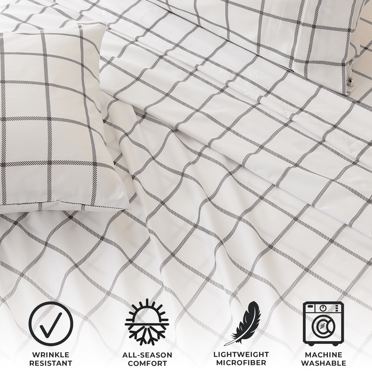 4 Piece Microfiber Sheet Set - Baylor Collection