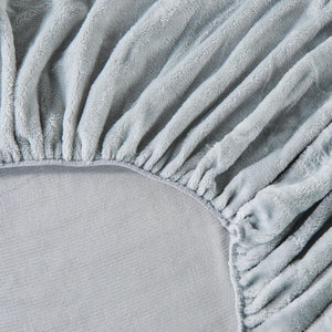 Solid Plush Fitted Sheet - Velvet Luxe Collection