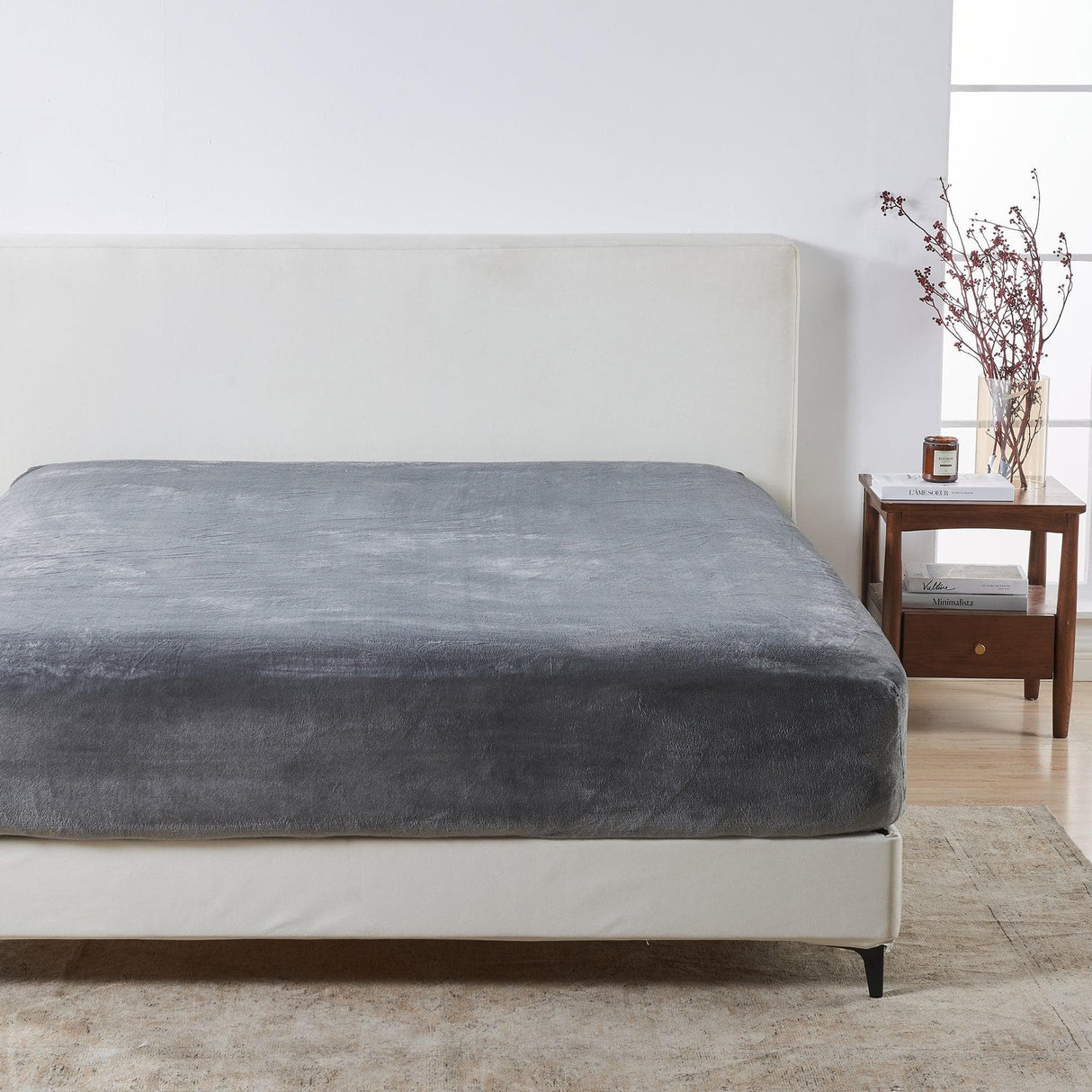 Solid Plush Fitted Sheet - Velvet Luxe Collection