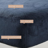 Solid Plush Fitted Sheet - Velvet Luxe Collection