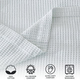 100% Cotton Waffle Weave Blanket - Mikala Collection