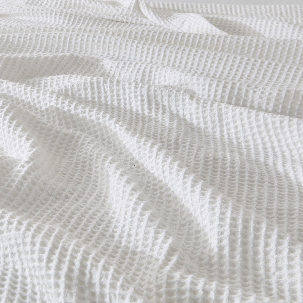 100% Cotton Waffle Weave Blanket - Mikala Collection