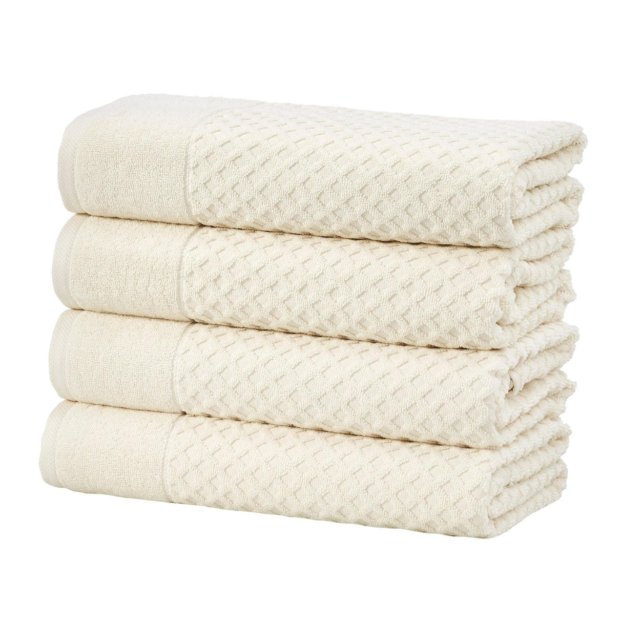 Cotton Diamond Waffle Weave Bath Towel Set - Grayson Collection