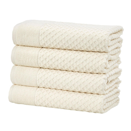 Cotton Diamond Waffle Weave Bath Towel Set - Grayson Collection