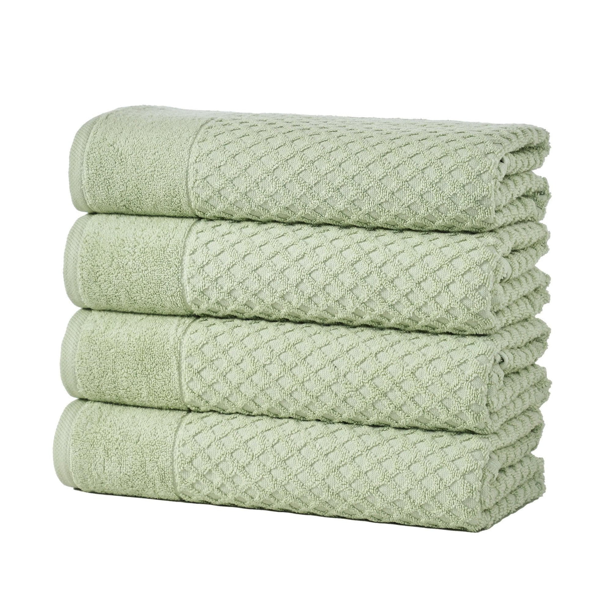 Cotton Diamond Waffle Weave Bath Towel Set - Grayson Collection