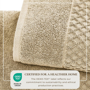 Cotton Diamond Waffle Weave Bath Towel Set - Grayson Collection