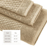 Cotton Diamond Waffle Weave Bath Towel Set - Grayson Collection