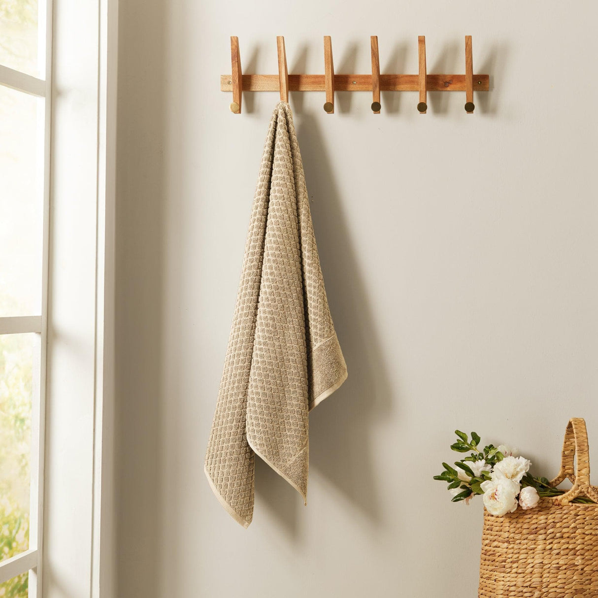 Cotton Diamond Waffle Weave Bath Towel Set - Grayson Collection