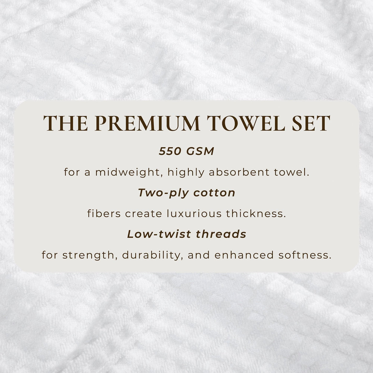 Cotton Diamond Waffle Weave Bath Towel Set - Grayson Collection