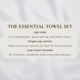 Cotton Terry Bath Towel Set - Cooper Collection