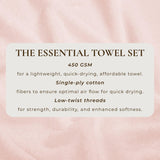 Cotton Terry Bath Towel Set - Cooper Collection