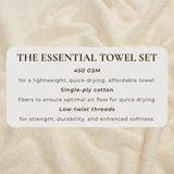 Cotton Terry Bath Towel Set - Cooper Collection