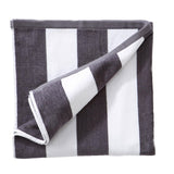 Cotton Velour Cabana Stripe Beach Towel - Novia Collection