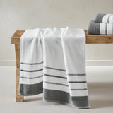 Decorative Cotton Stripe Bath Towel Set - Noelle Collection
