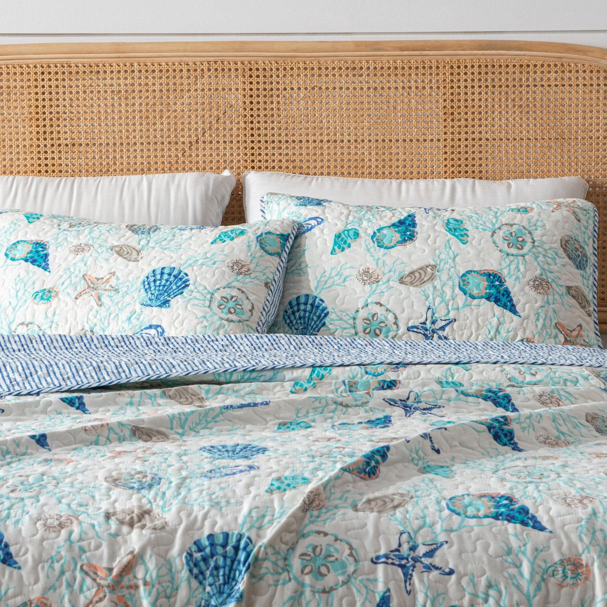 3-Piece Coastal Quilt Set - Bali Collection