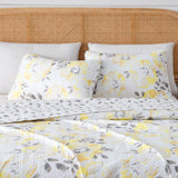 3 Piece Floral Quilt Set - Helene Collection