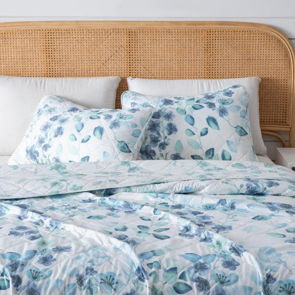 3 Piece Floral Quilt Set - Miranda Collection